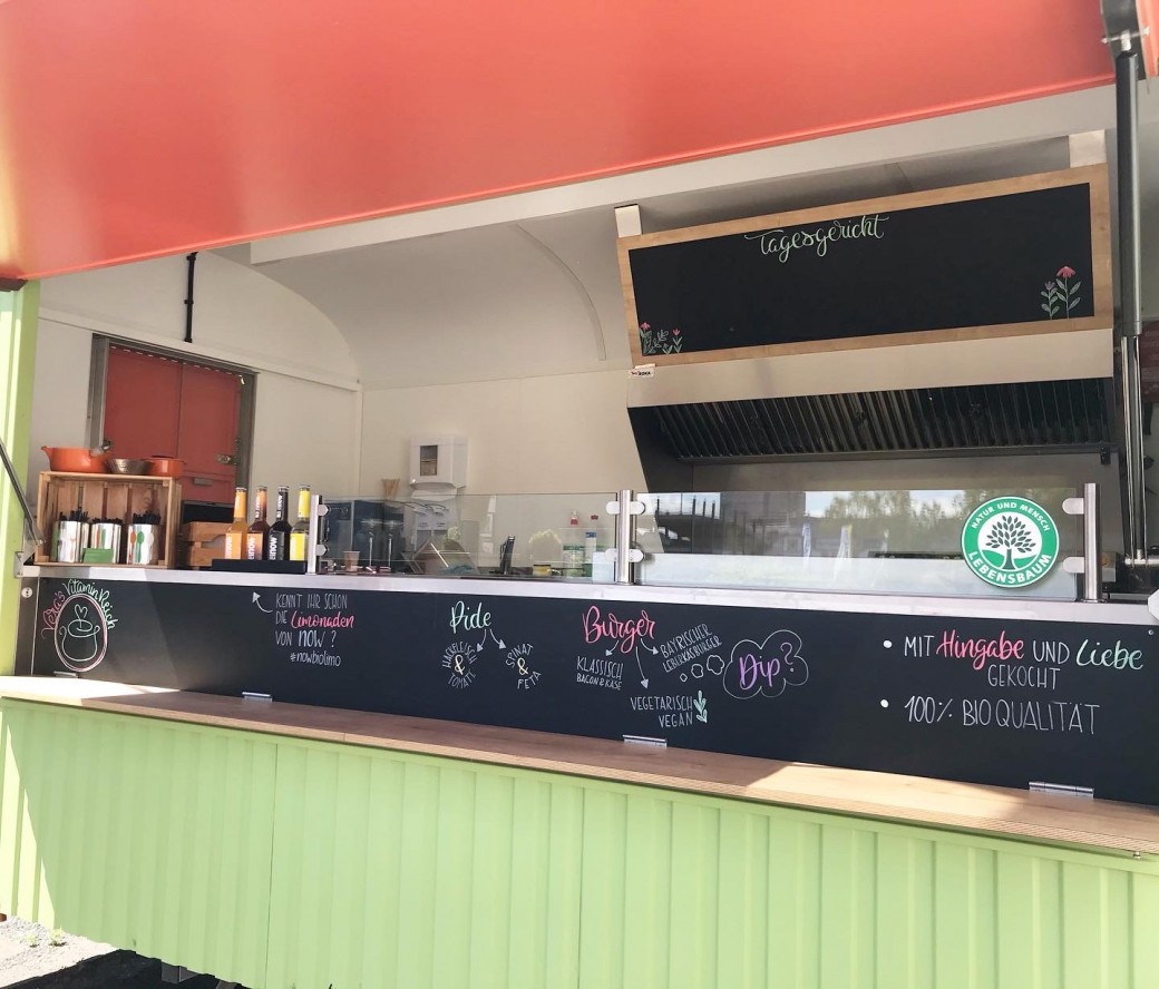 Foodtruck Kreidetafel Beschriftung - Handlettering
